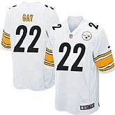 Nike Men & Women & Youth Steelers #22 Gay White Team Color Game Jersey,baseball caps,new era cap wholesale,wholesale hats